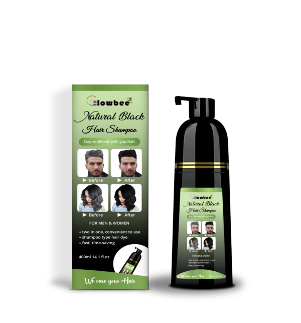 Natural Black- Grey Hair Coverage Shampoo - Image 3