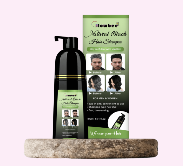 Natural Black- Grey Hair Coverage Shampoo